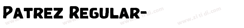 Patrez Regular字体转换 Patrez Regular字体转换